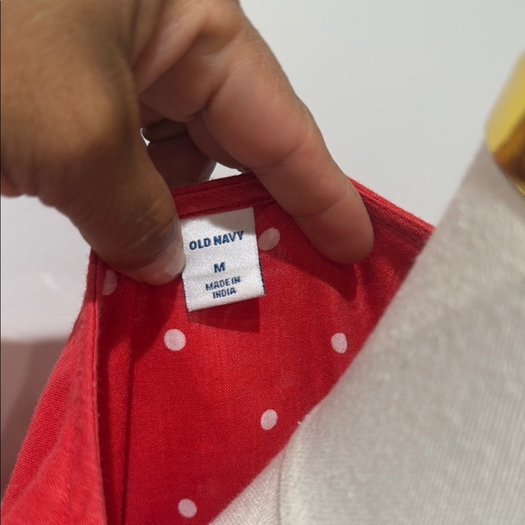 Old Navy Size M Red Halter Maxi Dress with Ruffled Tie Front V-Neck Cross Front - Picture 2 of 11